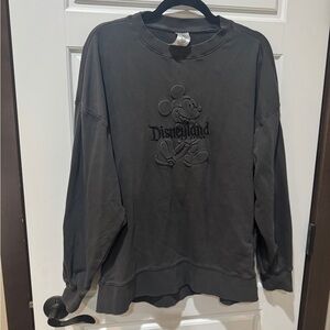 Disneyland Gray Embossed Mickey Mouse Sweatshirt